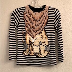 Boys Stella McCartney Kids Barley LS Stripe T Shirt Lion